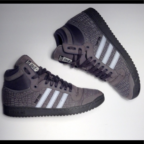 adidas top ten gray